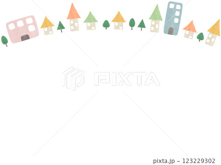 街並み 風景 背景 イラスト 街並み 風景 背景 イラスト 123229302