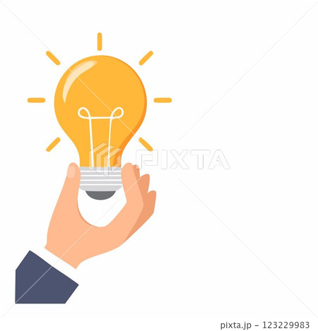 Hand holding a light bulb and copy space for accounting, ideas and creative concept Hand holding a light bulb and copy space for accounting, ideas and creative concept 123229983