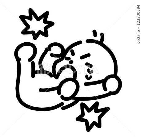 イヤイヤ期の幼児のイラスト イヤイヤ期の幼児のイラスト 123230394