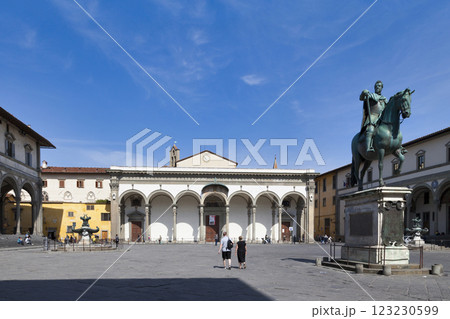The Piazza of the Annunziata in Florence 123230599
