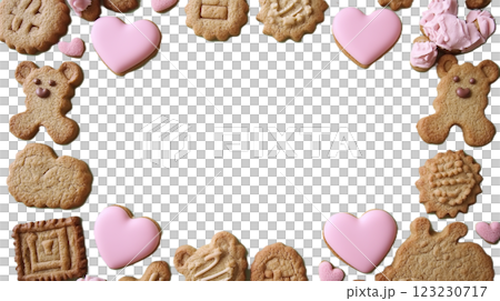 動物クッキーフォトフレーム 動物クッキーフォトフレーム 123230717