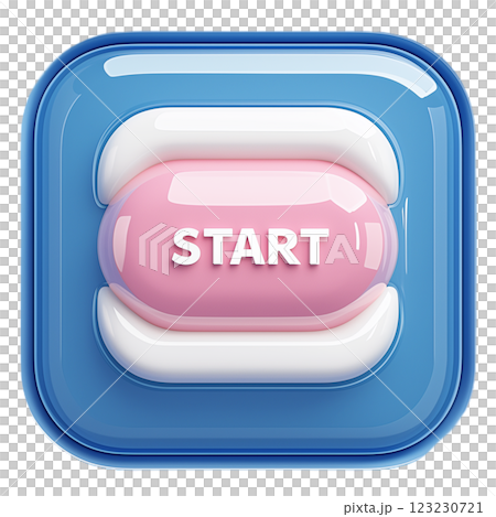 ピンクのSTARTボタン 123230721