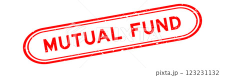 Grunge red mutual fund word rubber seal stamp on white background 123231132