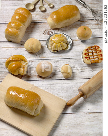 A variety of breads, expertly crafted by a professional chef A variety of breads, expertly crafted by a professional chef 123231262