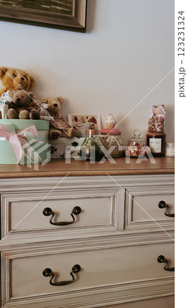 Vintage scaf with retro toys 123231324