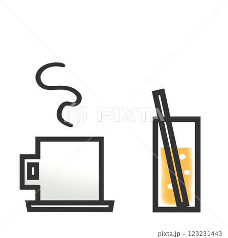 コーヒーとジュース 123231443