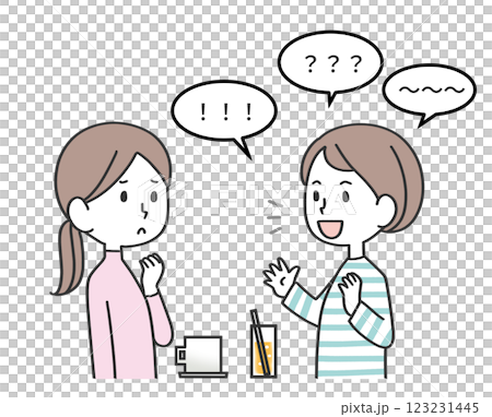 お喋りするママ友 123231445