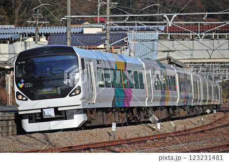 中央本線 上野原 JR東日本 E257系 M-108編成(松本) あずさ かいじ 中央本線 上野原 JR東日本 E257系 M-108編成(松本) あずさ かいじ 123231481