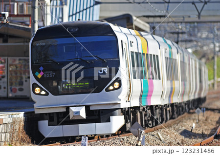 中央本線 上野原 JR東日本 E257系 M-102編成(松本) あずさ かいじ 中央本線 上野原 JR東日本 E257系 M-102編成(松本) あずさ かいじ 123231486