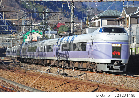 中央本線　上野原　JR東日本　E351系　S24編成（松本）　スーパーあずさ 123231489