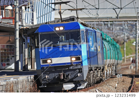 中央本線 上野原 JR貨物 EH200-8(高崎) 中央本線 上野原 JR貨物 EH200-8(高崎) 123231499