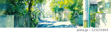 懐かしい住宅街のヘッダー_1 123231603