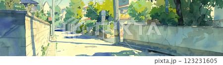 懐かしい住宅街のヘッダー_3 123231605