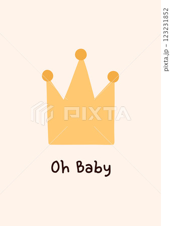 Cute baby shower card Cute baby shower card 123231852