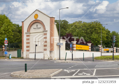 The Champagne house Veuve Clicquot Ponsardin in Reims 123231959