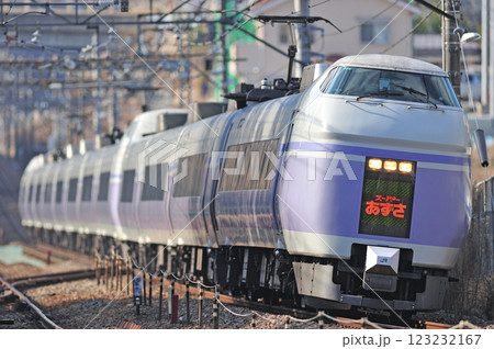 中央本線 上野原 JR東日本 E351系 S25編成(松本) スーパーあずさ 中央本線 上野原 JR東日本 E351系 S25編成(松本) スーパーあずさ 123232167