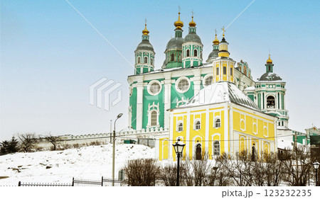 Smolensk, Russia. February 19th, 2025. Cathedral Mountain Architectural Ensemble 123232235