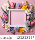春の花のフレーム　カード 123232347