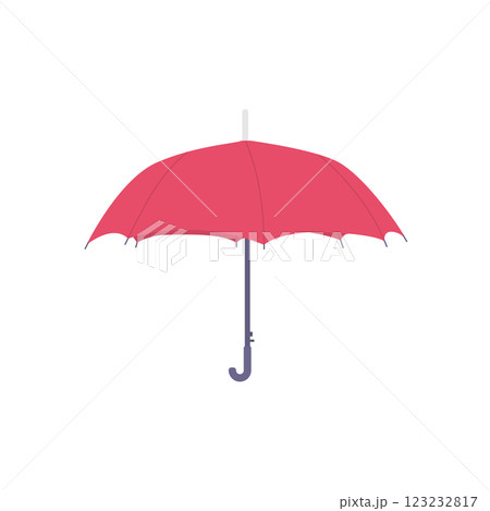 Umbrella Flat Illustration. Clean Icon Design Element on Isolated White Background 123232817