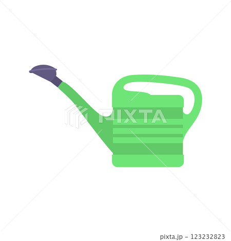 Watering Can Flat Illustration. Clean Icon Design Element on Isolated White Background 123232823