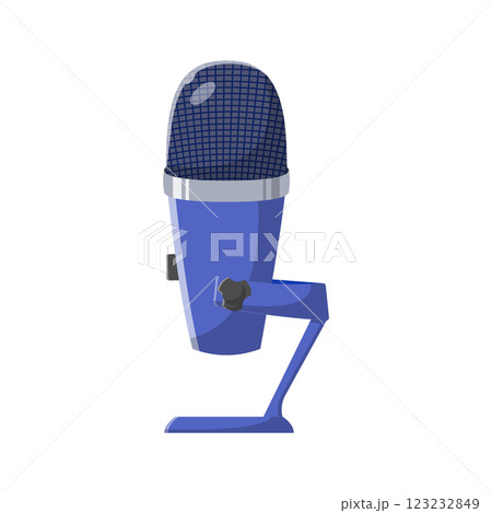 Microphone Flat Illustration. Clean Icon Design Element on Isolated White Background Microphone Flat Illustration. Clean Icon Design Element on Isolated White Background 123232849