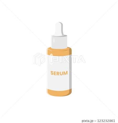Serum Bottle Flat Illustration. Clean Icon Design Element on Isolated White Background 123232861