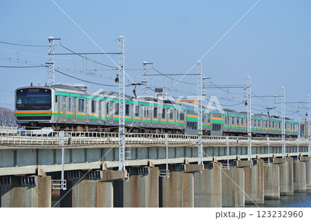 東海道本線　茅ヶ崎－平塚　JR東日本　E231系1000番台　K-06編成（国府津） 123232960