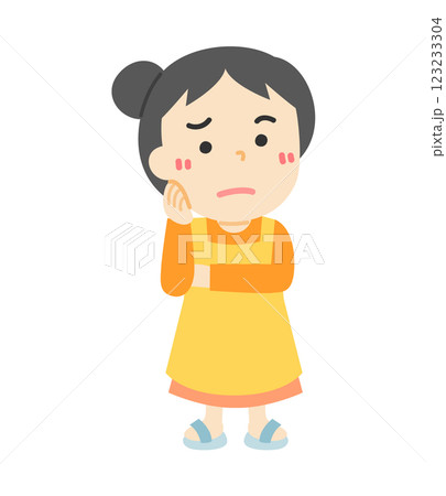 悩む女性 123233304