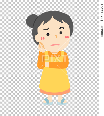 悩む女性 123233304