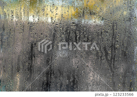 water drops on wet glass abstract background. 123233566