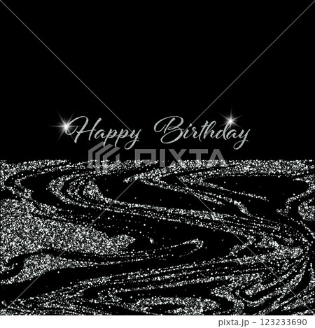 Design a brightly colored invitation card with silver dots for a birthday party. 123233690