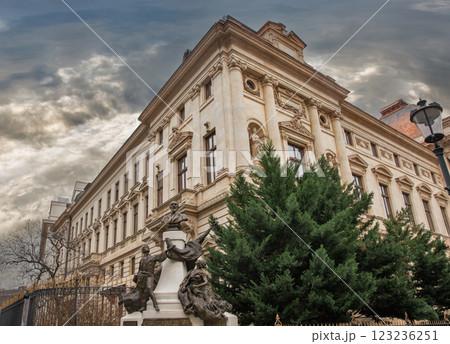 Statue of Eugeniu Carada in Bucharest downtown, Romania. 123236251