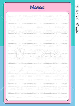 Lined Notes Page Template for Writing and Organization Lined Notes Page Template for Writing and Organization 123236779