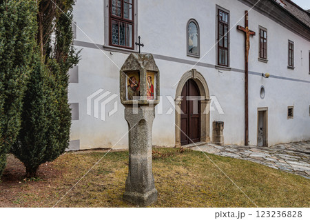 Pilgrimage Church of the Assumption of the Virgin Mary in the village of Kajov in the South Bohemian Region, Czech Republic 123236828