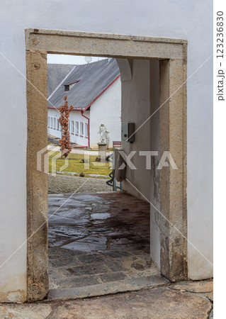 Pilgrimage Church of the Assumption of the Virgin Mary in the village of Kajov in the South Bohemian Region, Czech Republic 123236830