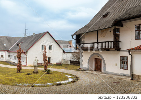 Pilgrimage Church of the Assumption of the Virgin Mary in the village of Kajov in the South Bohemian Region, Czech Republic 123236832