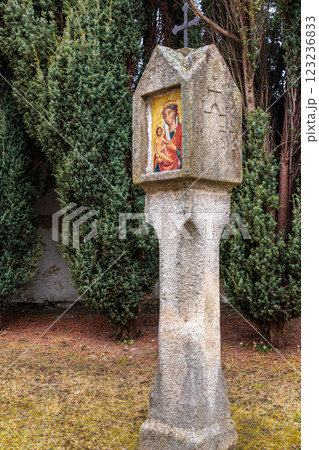 Pilgrimage Church of the Assumption of the Virgin Mary in the village of Kajov in the South Bohemian Region, Czech Republic 123236833