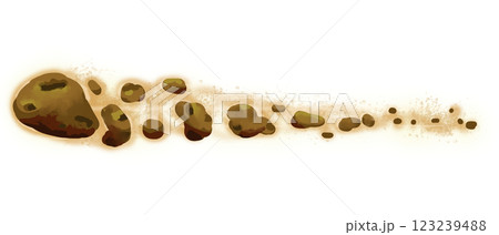 Digital Illustration of a Comet in Space Magic Neon Skill Illustration 123239488