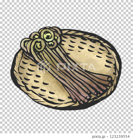 Hand-drawn illustration of a spring 123239554