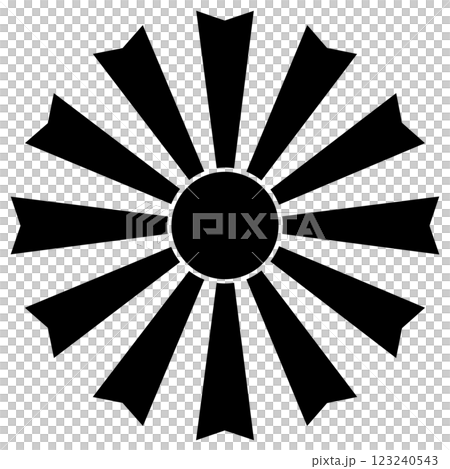 家紋です。旭光日足と言います。 家紋です。旭光日足と言います。 123240543