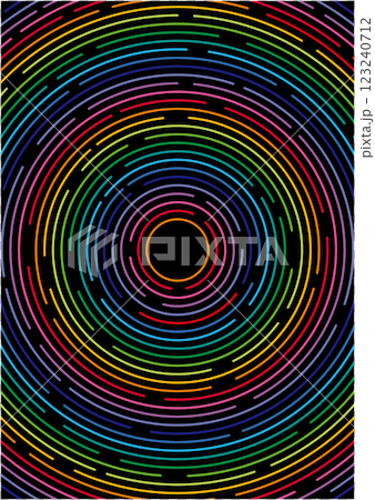 星の軌跡のような光が流れるカラフルなイラスト 123240712