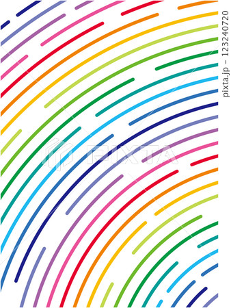 星の軌跡のような光が流れるカラフルなイラスト 123240720