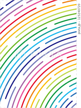 星の軌跡のような光が流れるカラフルなイラスト 123240720