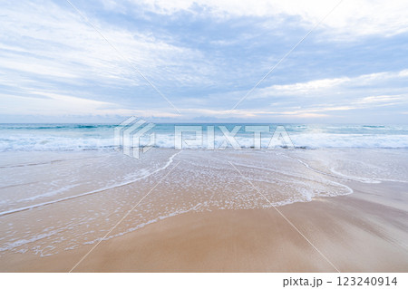 Tropical sea summer beach nature background 123240914