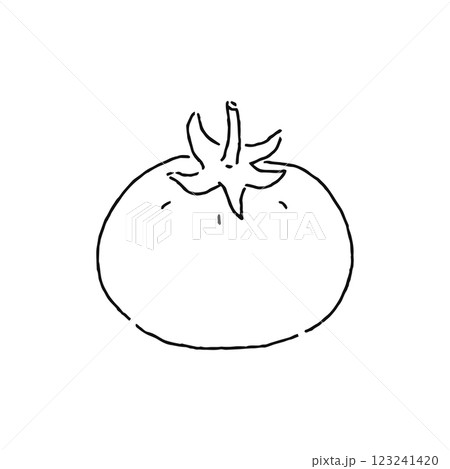 トマト 線画 トマト 線画 123241420