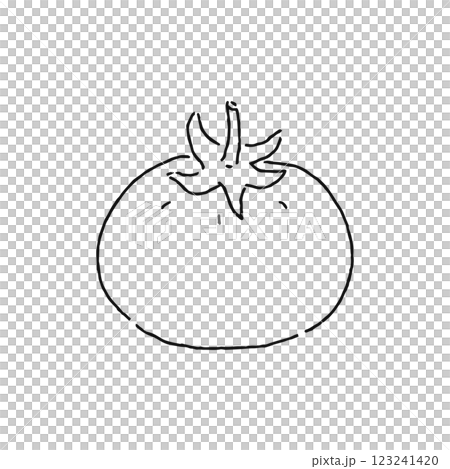 トマト 線画 トマト 線画 123241420