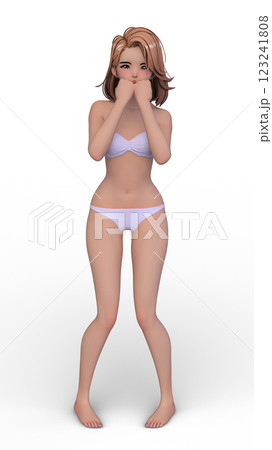 ビキニ姿の女性 123241808