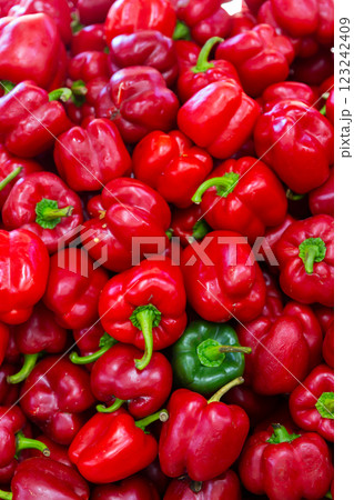Many of red bell pepper Many of red bell pepper 123242409