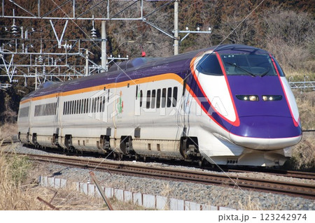 奥羽本線を行くE山形新幹線3系1000番台 123242974
