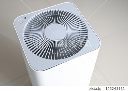 air purifier technology clean dust pm 2.5 in living room inside home for healthy care 123243181